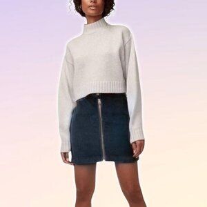 WILFRED FREE Aritzia  Free Lily Corduroy Mini Skirt Sz 2 Navy